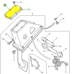 COVER PLATE CLUTCH PEDAL 272713