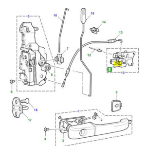 DOOR HANDLE CLIP RH DIS11 - NRR FVF10002L