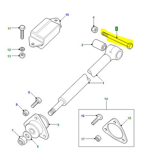 BOLT 5-8 UNF X 4  BH610321L