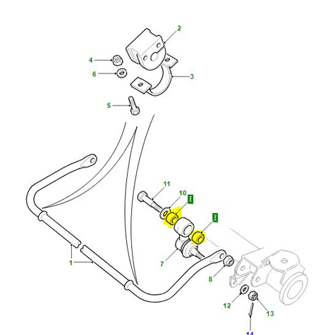 BUSH SHOCK ABSORBER EYELET END         552819