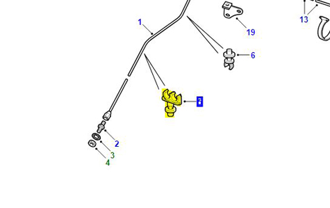 BRAKE PIPE CLIP TWIN                 79127