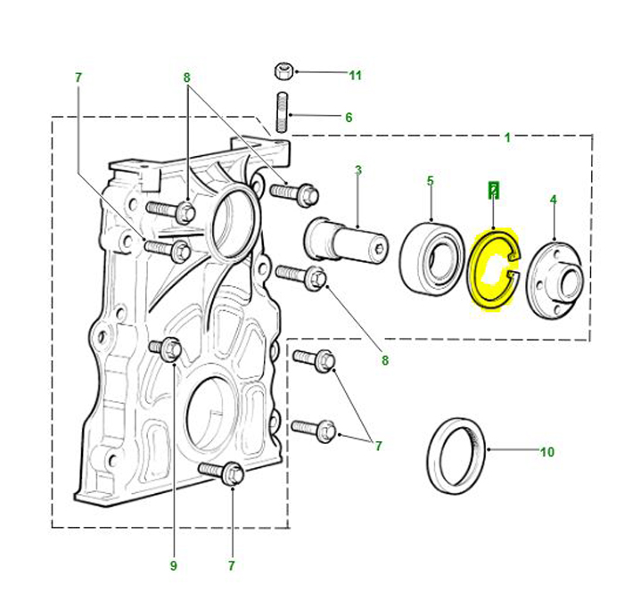 CIRCLIP VISCOUS FAN DIS11/DEF          CR110625