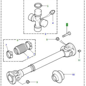 BOLT PROPSHAFT DIFF END 3/8""UNF 509045P
