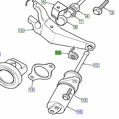 CLIP CLUTCH ARM S3 V8 & TD5         576723