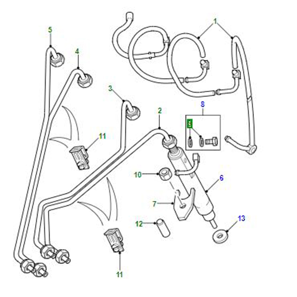 SPILL PIPE COPPER WASHERS 2-300TDI     ERR1304