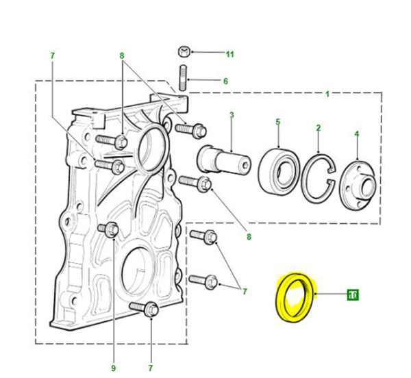 OIL SEAL CRANK FRONT TD5 ERR5992G