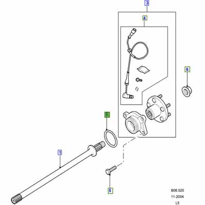 O RING REAR HUB     FTC4919