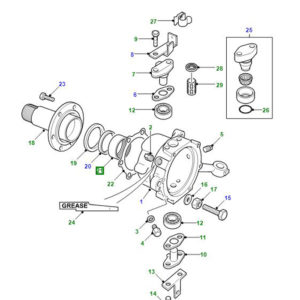 BEARING SWIVEL PIN HOUSING FTC861G