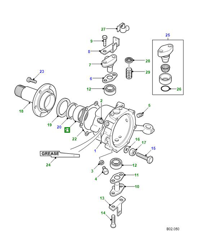 BEARING SWIVEL PIN HOUSING  FTC861G