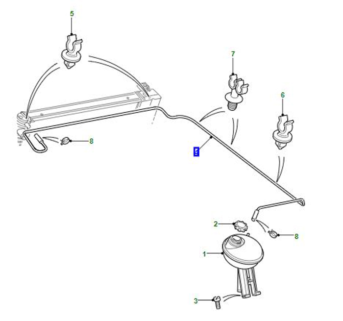 HOSE HEADER TANK TO RADIATOR  LR037957