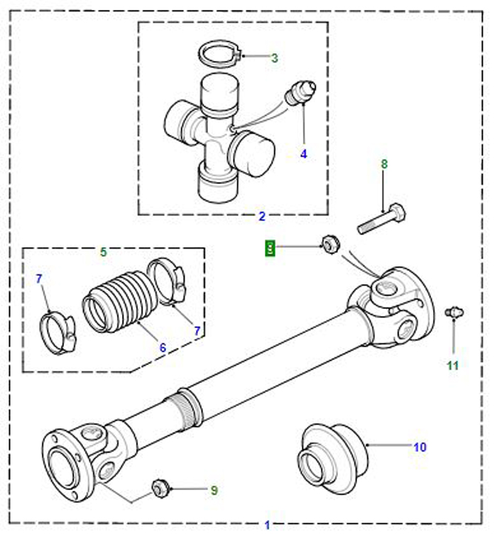 NUT NYLOC 3/8 UNF PROPSHAFT   NZ606041L