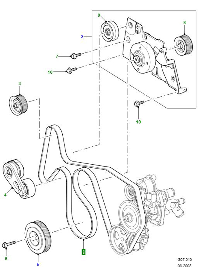 BELT DEF 07- WITH OUT AC           PQS500610