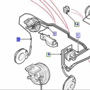 BRAKE PIPE MODULATOR>HOSE RHF DIS11 SGB000080