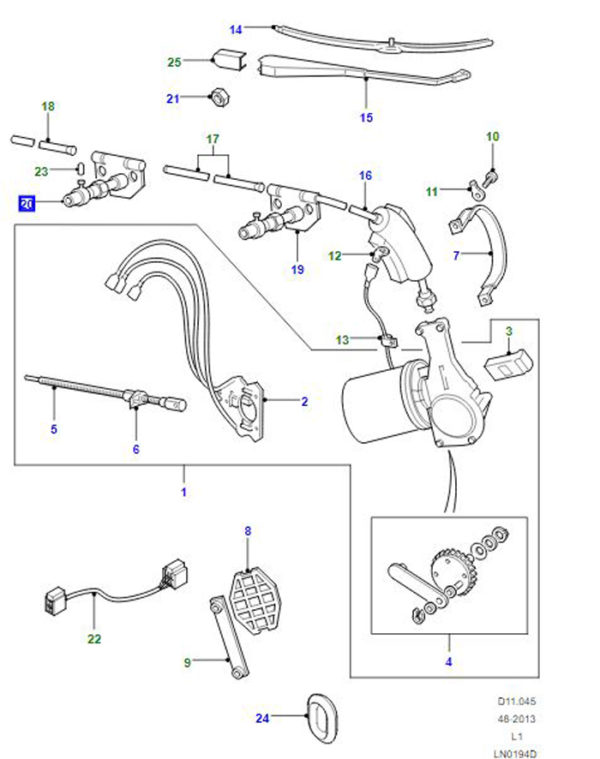 ADAPTOR SPLINED WIPER ARM TO WHEEL STC987G