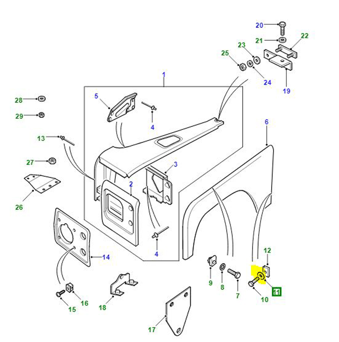 WASHER M8 FLAT WC108051L