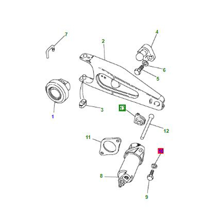 CLIP PUSH ROD TO CLUTCH ARM          FRC3327