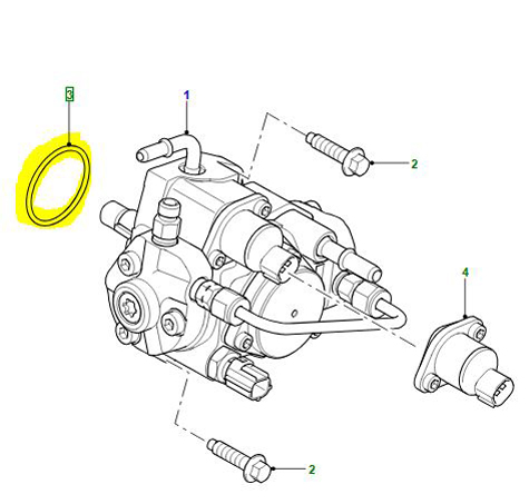 SEALING RING FUEL INJECTION PUMP  LR004364G