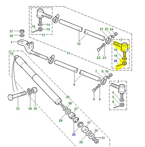 BALL JOINT TRACK ROD LEFT HAND THREAD RTC5870D