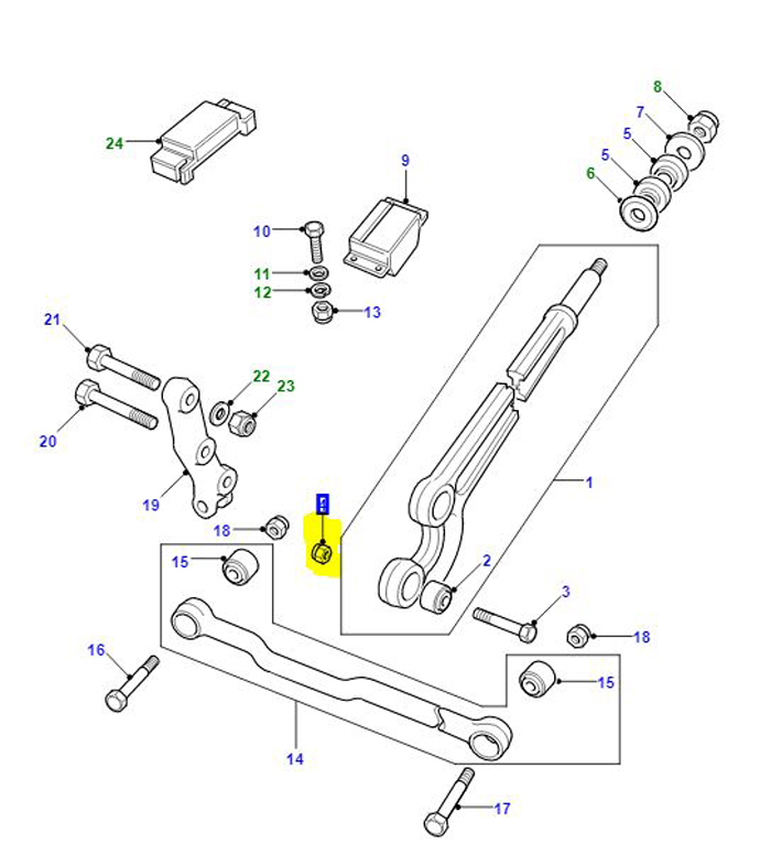 NUT 5/8 UNF NYLOCK  NY610041L