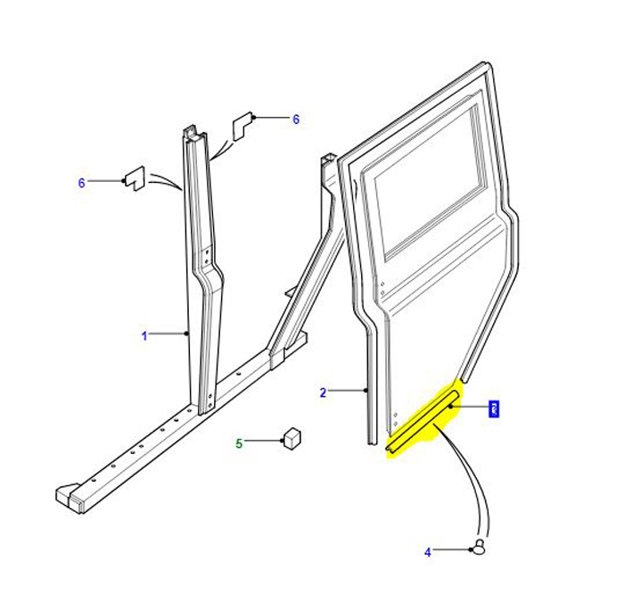 DOOR SEAL LOWER REAR SIDE 110 CSW DEF  ALR6251