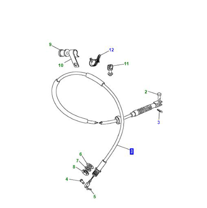 CABLE ACCELERATOR 300TDI LHD DEF 	NTC9359