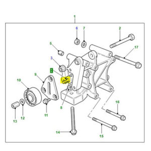 ALTERNATOR TENSIONER SPINDLE F/L PQL10005L