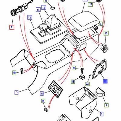 ELECTRIC SEAT SWITCH PANEL LH DISCO           AWR2211