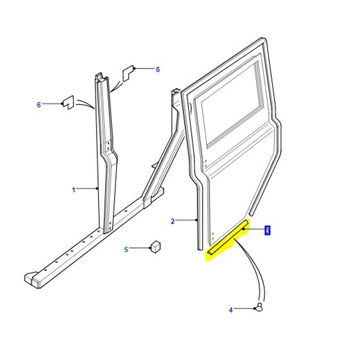 SEAL REAR DOOR SILL	CGE500350