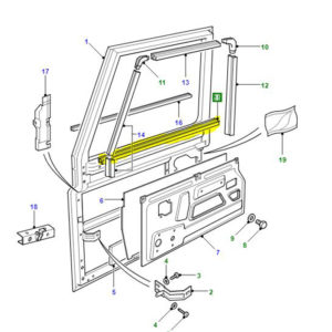 DOOR WAIST SEAL INNER FRONT DEF MTC8473