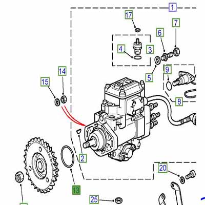 FUEL INJECTION PUMP O RING NRR P38   STC2279