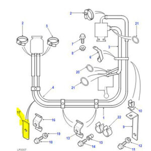 POWER STEERING PIPE RETAINING PLATE  NRC8405