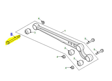 BOLT M16 SPECIAL WATTS LINKAGE AXLE RDI100031