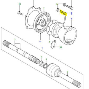 BOLT DOUBLE HEX 	   UYG500050