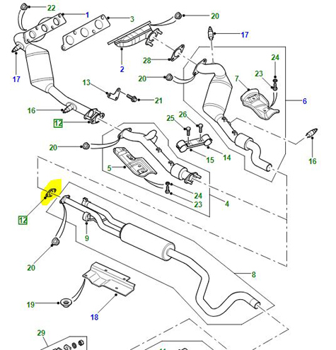 GASKET DOWNPIPE-CATALYST FREELANDER  WCM000080