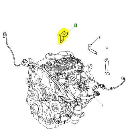 BRACKET  ENGINE WIRING HARNESS   YSU100520K