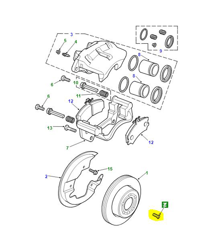 SCREW DISC FIXING SF108201L