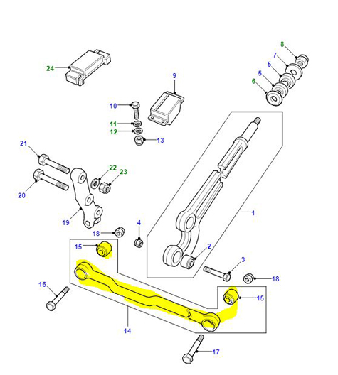 ROD-FRONT SUSPENSION PANHARD         RBI500020