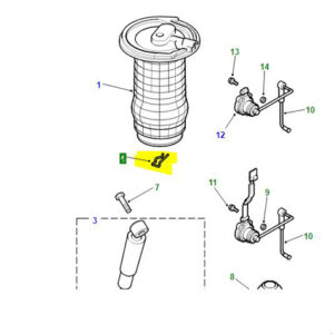 SPRING CLIP AIR SUSP BAG RETAIN NRR ANR1148