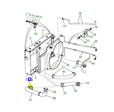 INTERCOOLER HOSE 200TDI RRC/DIS              ESR2943