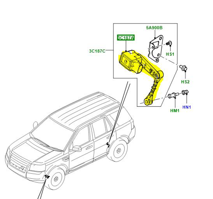 HEIGHT SENSOR REAR FREELANDER 2 LR001706