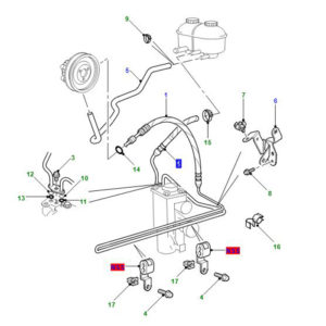 PIPE ASSEMBLY POWER ASSISTED STEERING LOW PRESSURE QEP105501