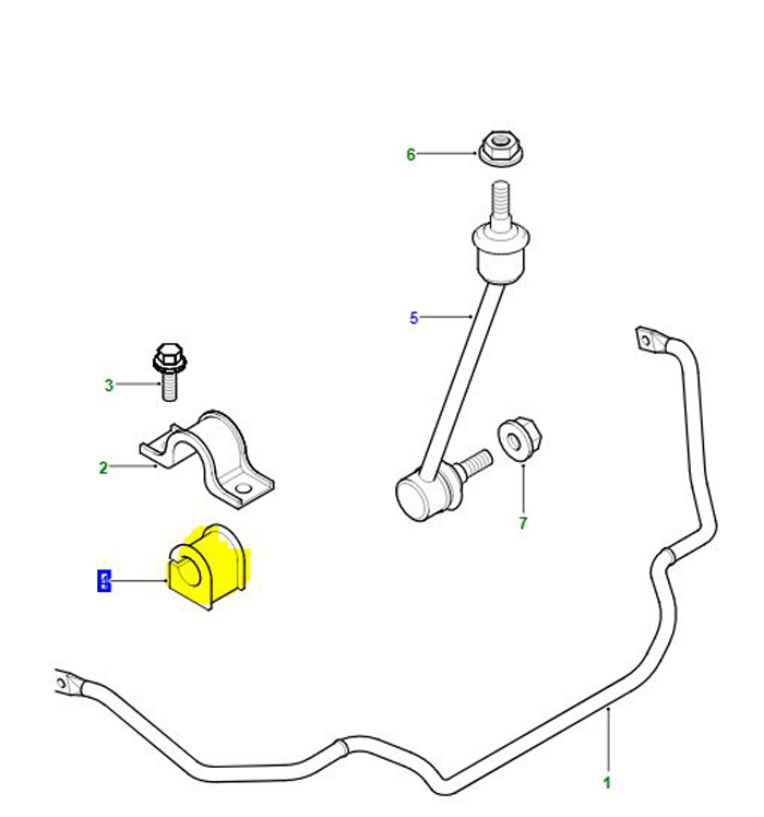 BUSH ANTI ROLL BAR FREELANDER 1A>   RBX000010