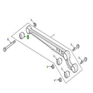 RADIUS ARM>CHASSIS BUSH DISCO11 RBX101730