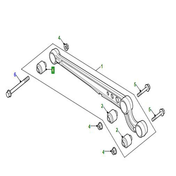 RADIUS ARM>CHASSIS BUSH DISCO11  RBX101730