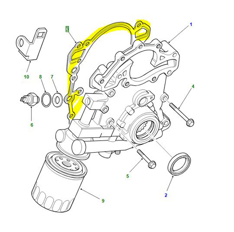 TIMING COVER GASKET V8EFI 95MY  ERR7280