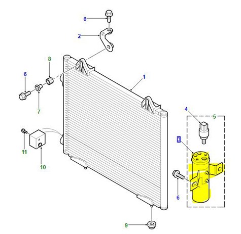 AIR CON RECIEVER DRYER ASSY FL 1  JRJ100780