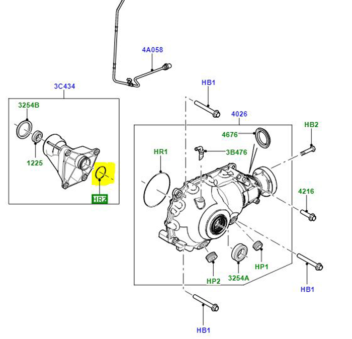 O RING – RANGE ROVER (GCAT) 2002 – 2012      TYX000060