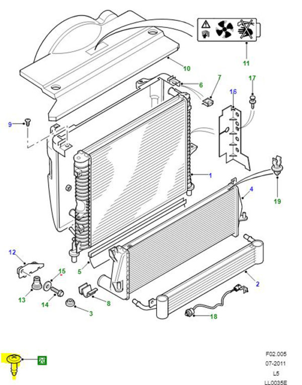 FASTENER QUARTER TURN RAD COWL DIS2 PZM100060