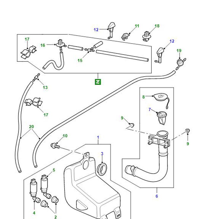 HOSE ASSEMBLY WASH SYSTEM AWR5029