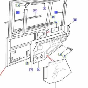 WINDOW CHANNEL DOOR TOP VERT DEF BDG710010